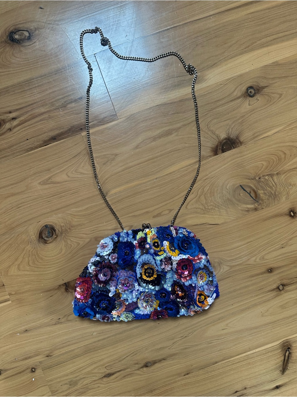 Monsoon Floral Sequined Purse